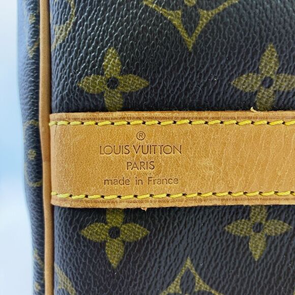 Louis Vuitton Keepall Bandoliere 55 Monogram Leather × PVC Brown Boston Bag - Picture 5 of 15